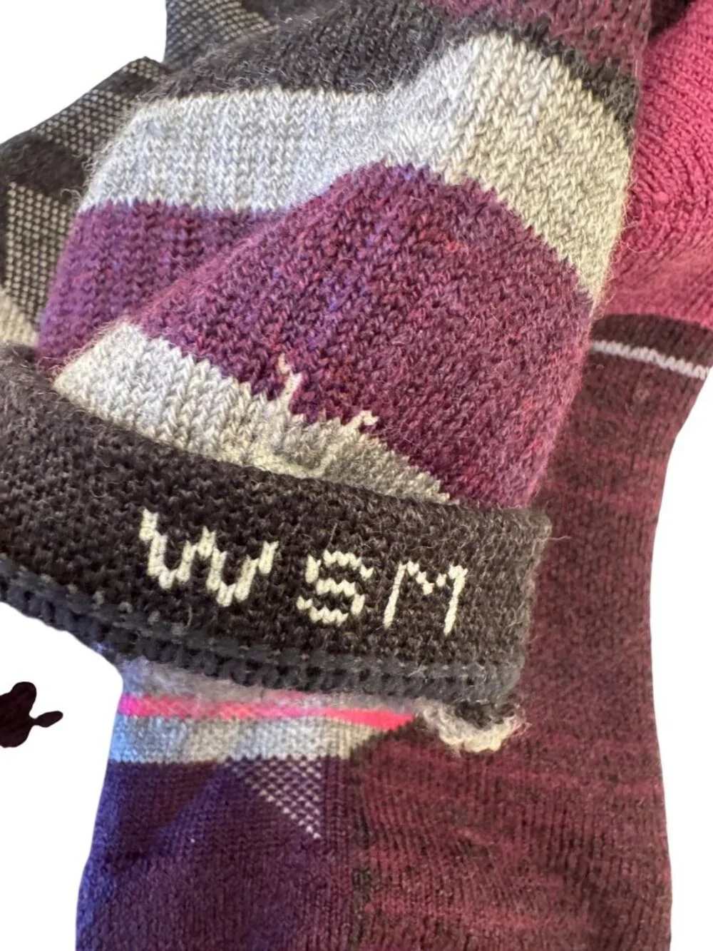 Smartwool Hike Saturnsphere Hike Socks Size Small Women's Quarter EUC